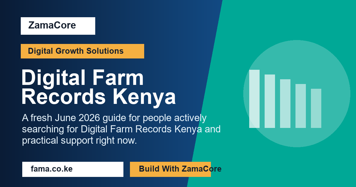 Digital Farm Records Kenya