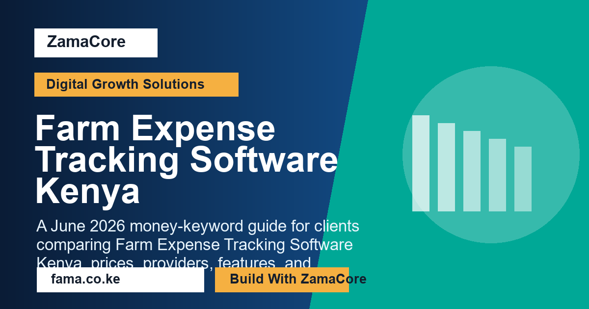 Farm Expense Tracking Software Kenya