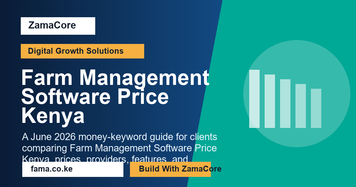 Farm Management Software Price Kenya