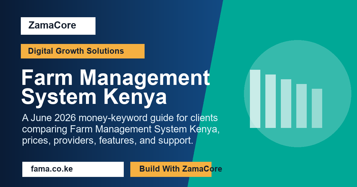Farm Management System Kenya