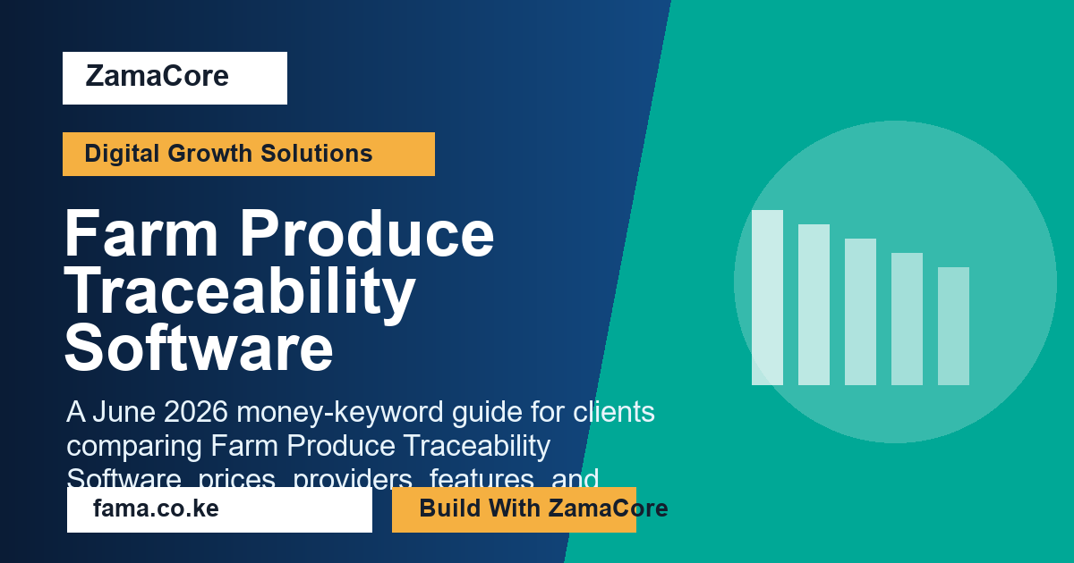 Farm Produce Traceability Software