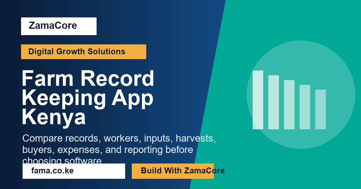 Farm Record Keeping App Kenya