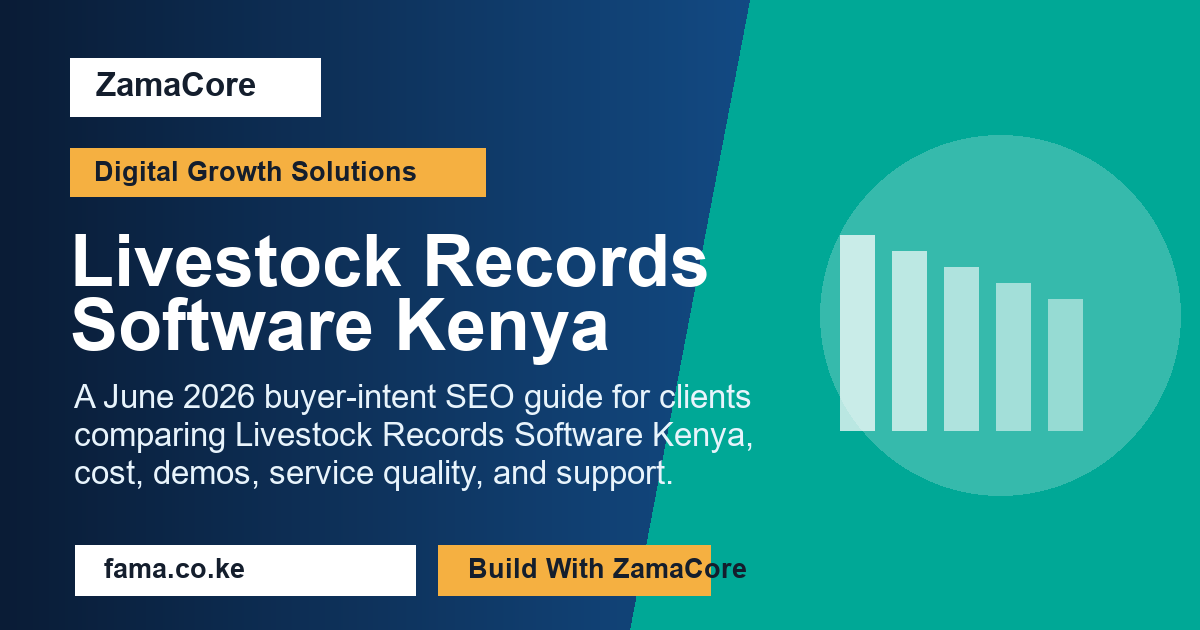 Livestock Records Software Kenya