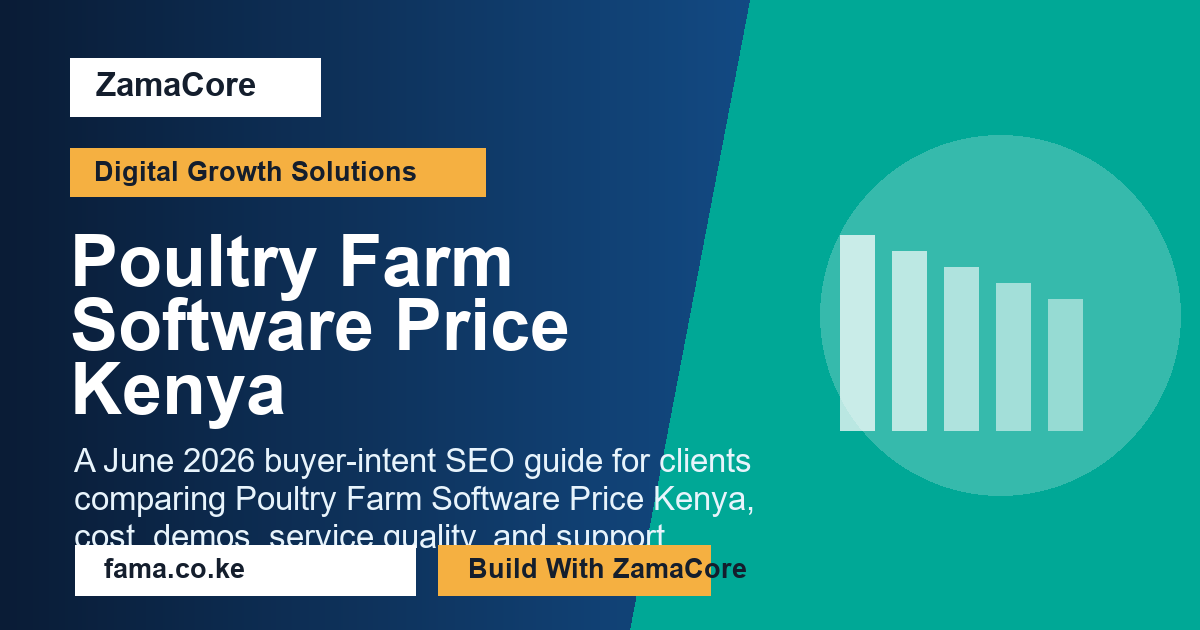 Poultry Farm Software Price Kenya
