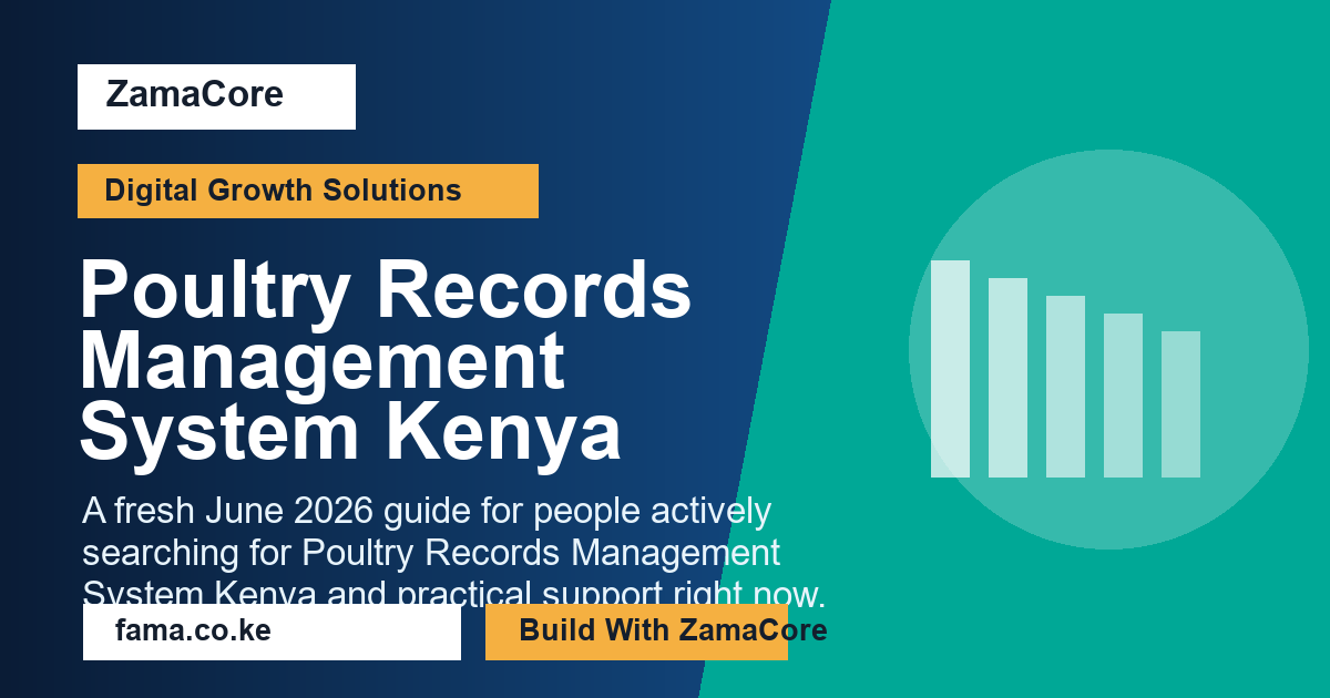 Poultry Records Management System Kenya