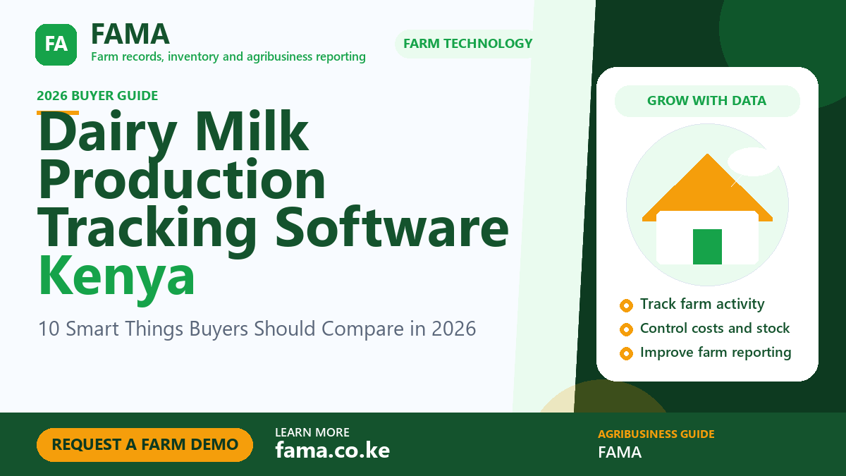 Dairy Milk Production Tracking Software Kenya by FAMA
