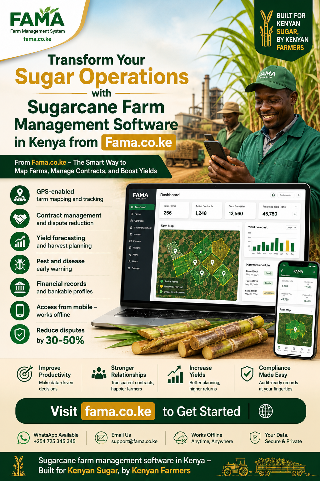 Sugarcane farm management software in Kenya