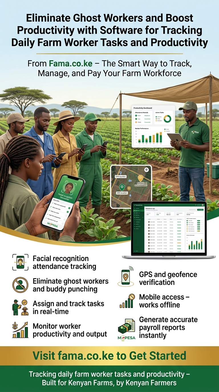 Tracking daily farm worker tasks and productivity