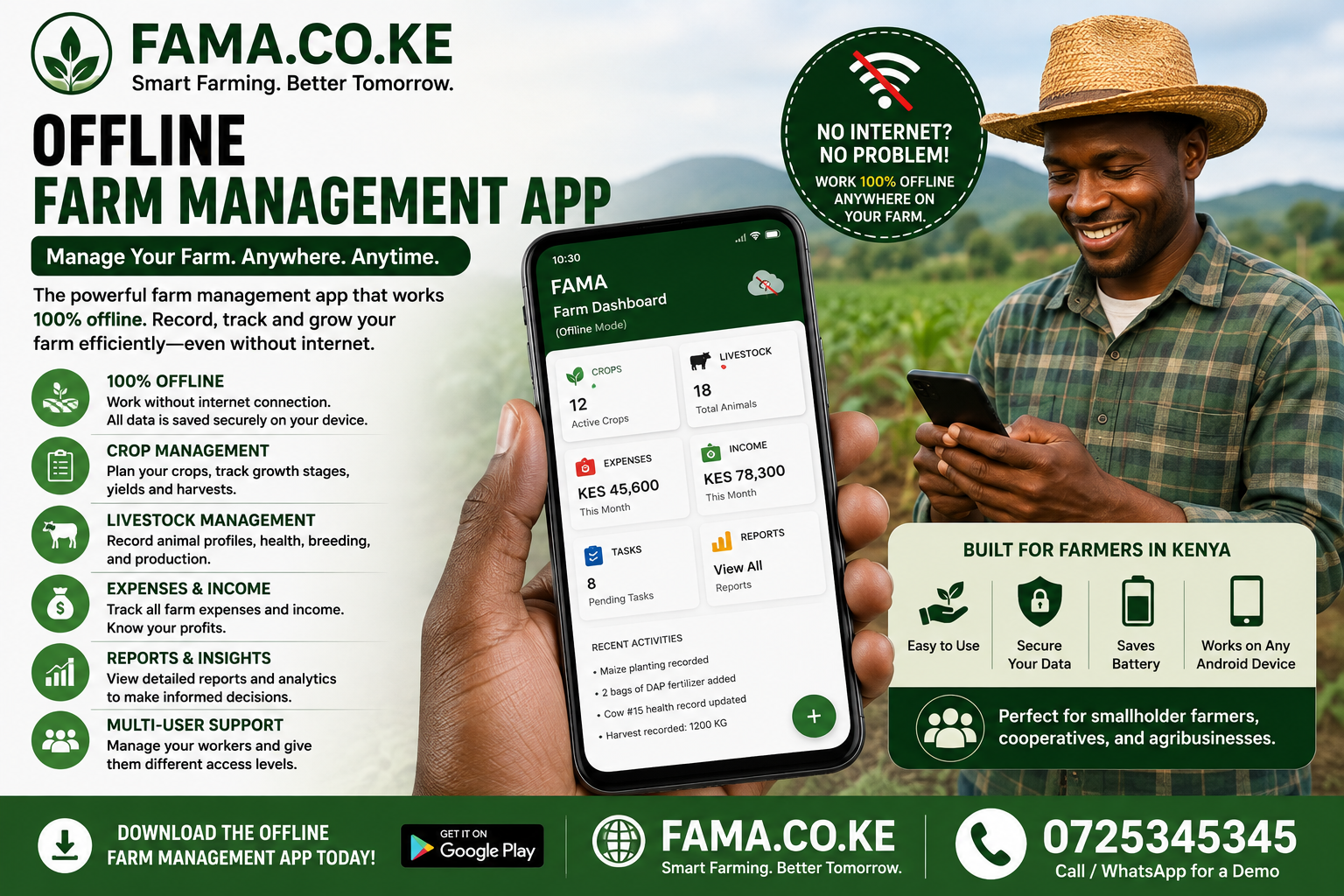 offline farm management app