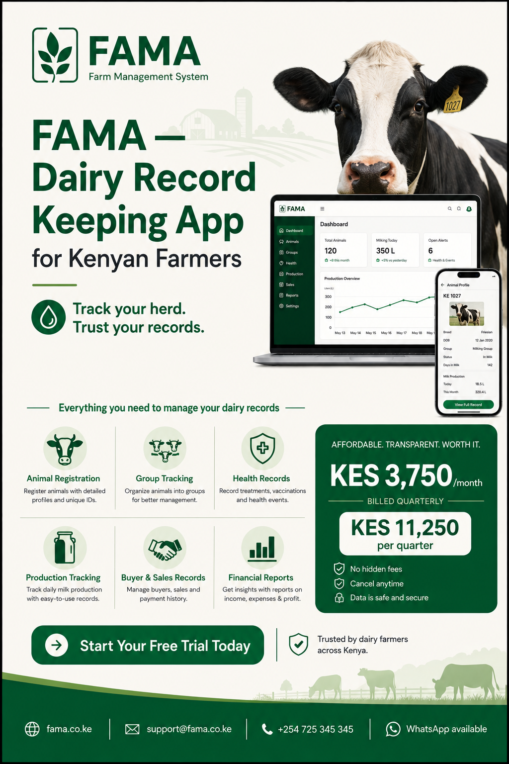 Dairy record keeping app for Kenyan farmers