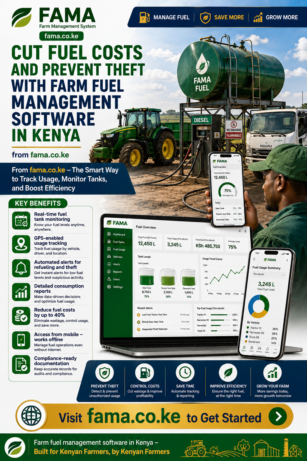 Farm fuel management software in Kenya