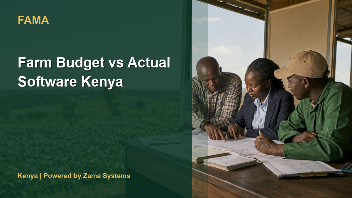 Farm Budget vs Actual Software Kenya