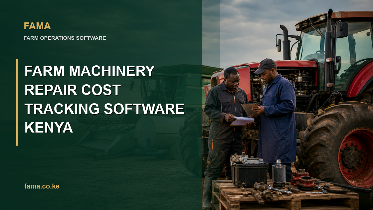 Farm Machinery Repair Cost Tracking Software Kenya