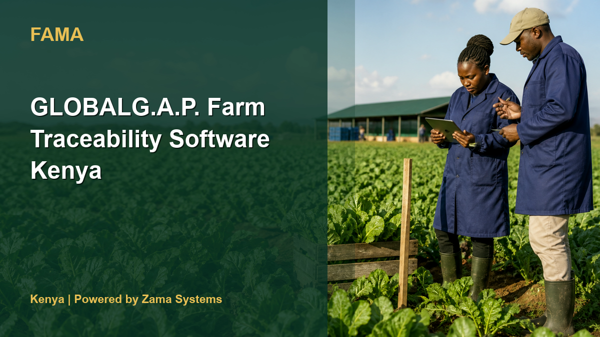 GLOBALG.A.P. Farm Traceability Software Kenya