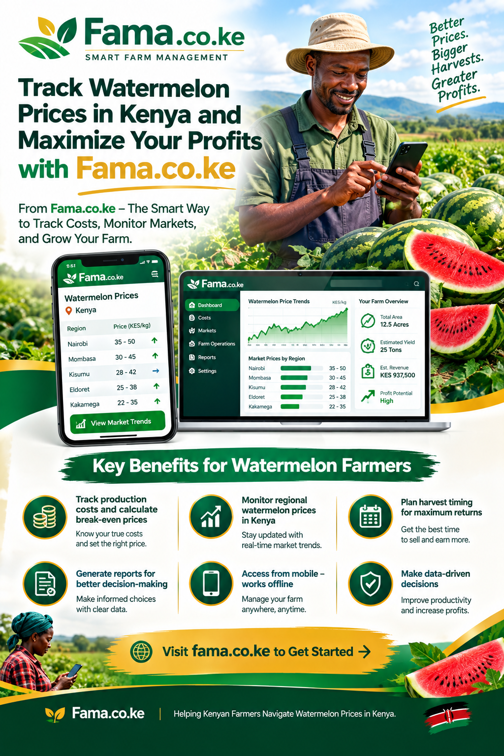 Watermelon prices in Kenya