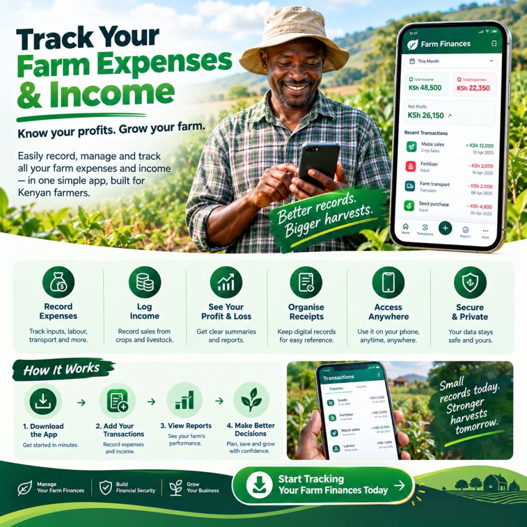software to track farm expenses and income Kenya