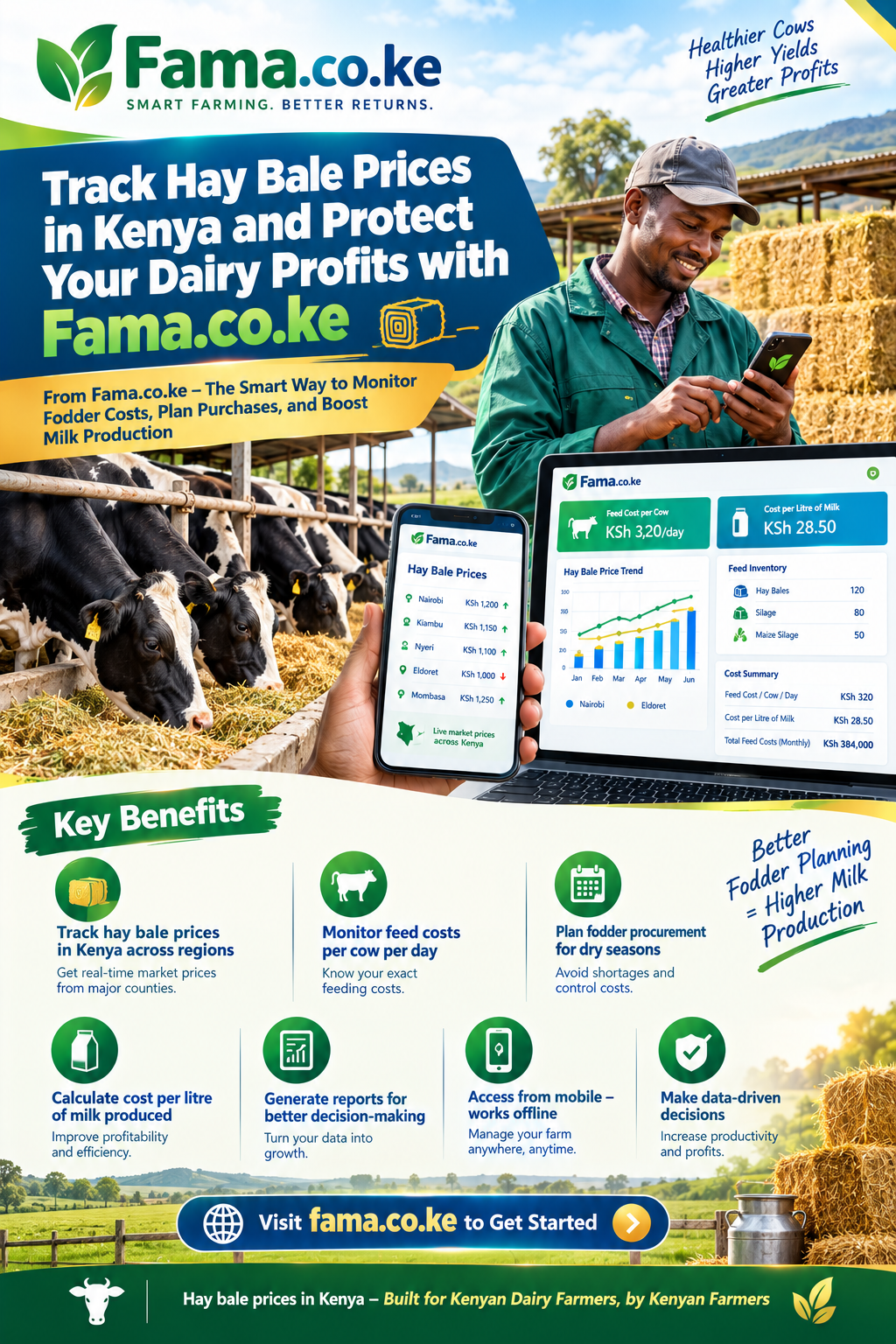 Hay bale prices in Kenya