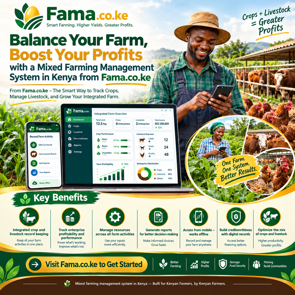 mixed farming management system in Kenya