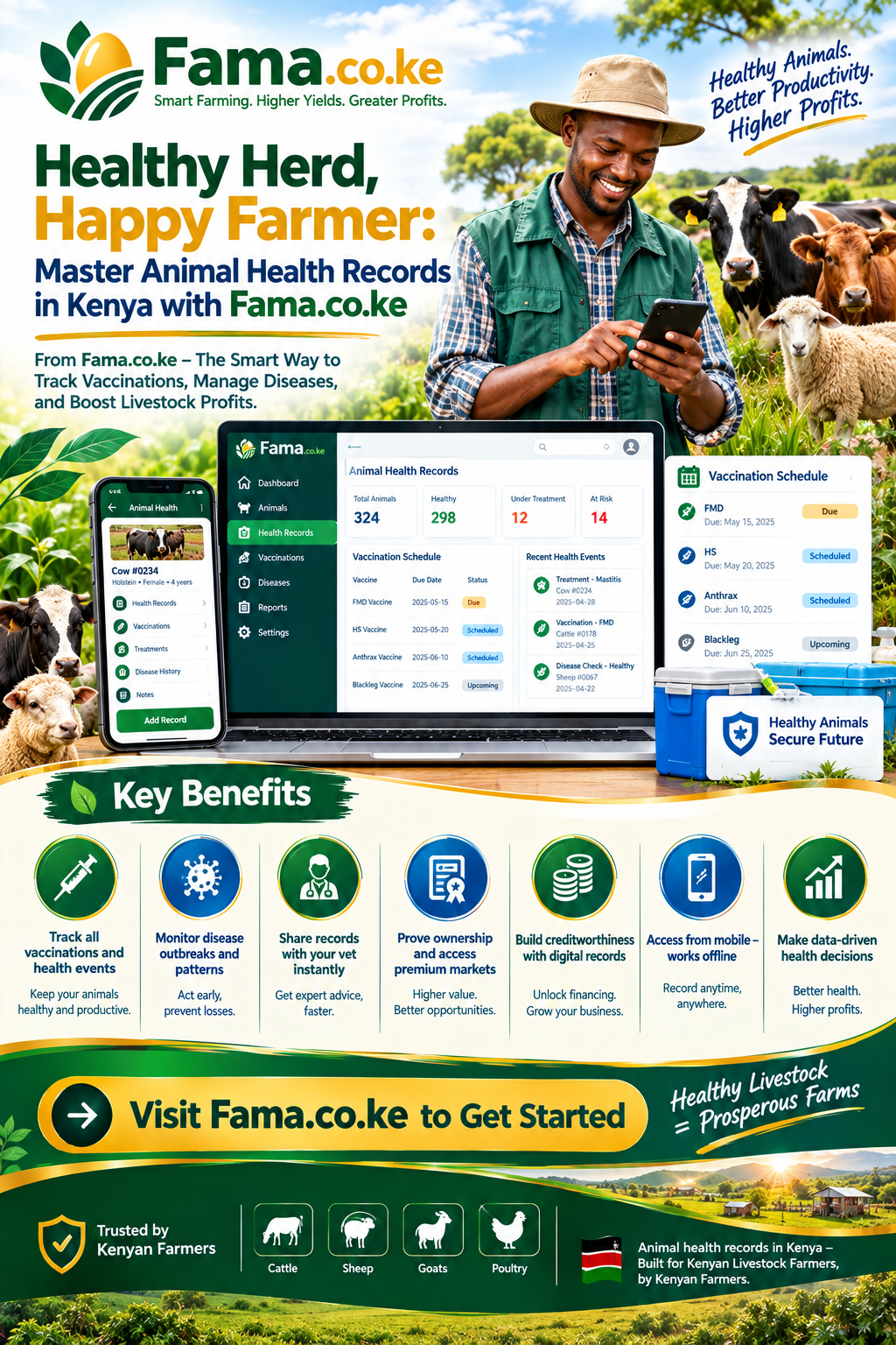 Animal health records in Kenya