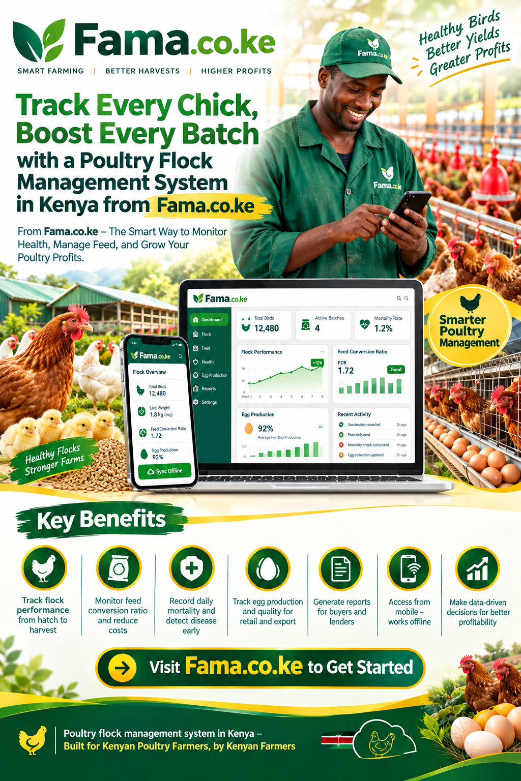 poultry flock management system in Kenya