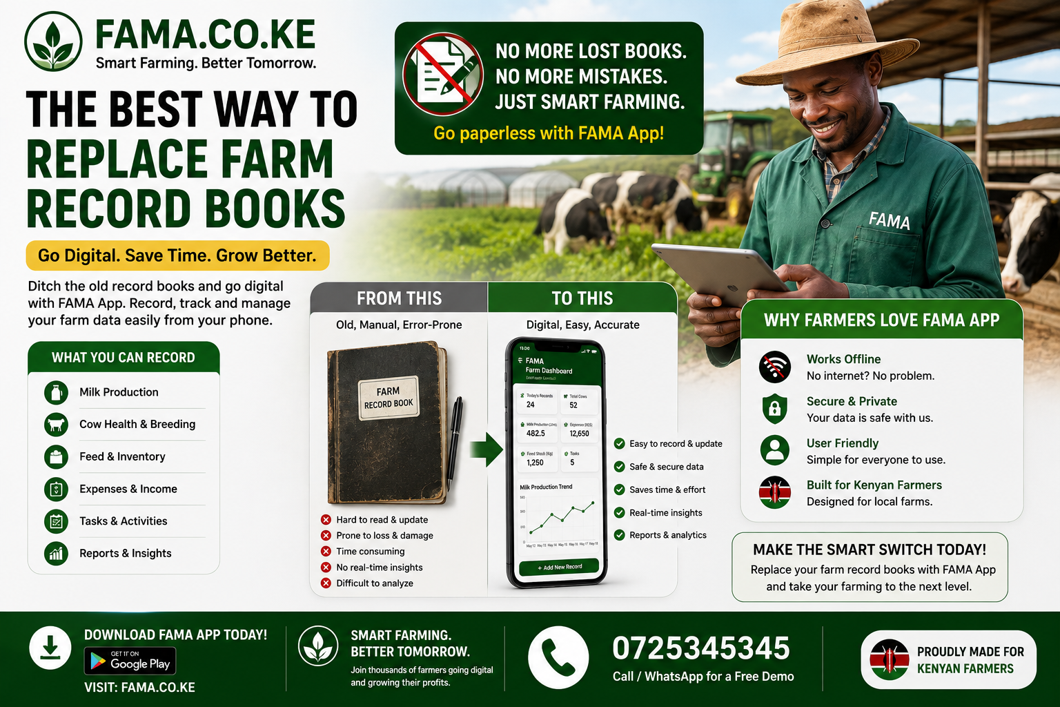 best way to replace farm record books