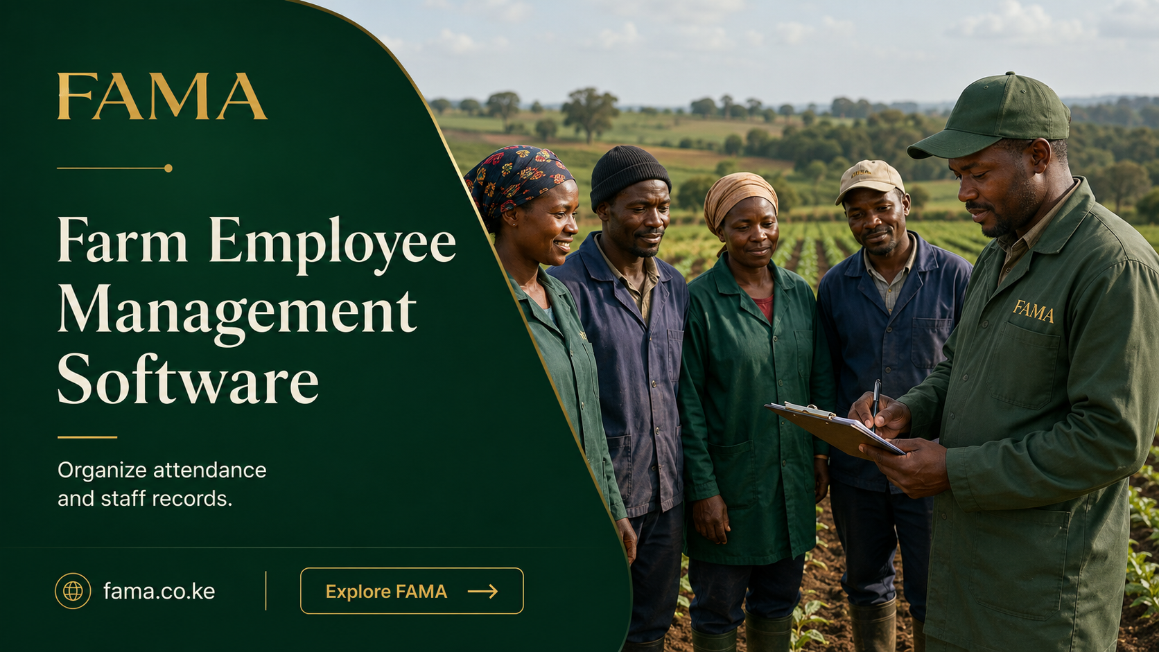Farm Employee Management Software — Supervisor reviewing a clipboard with farm workers