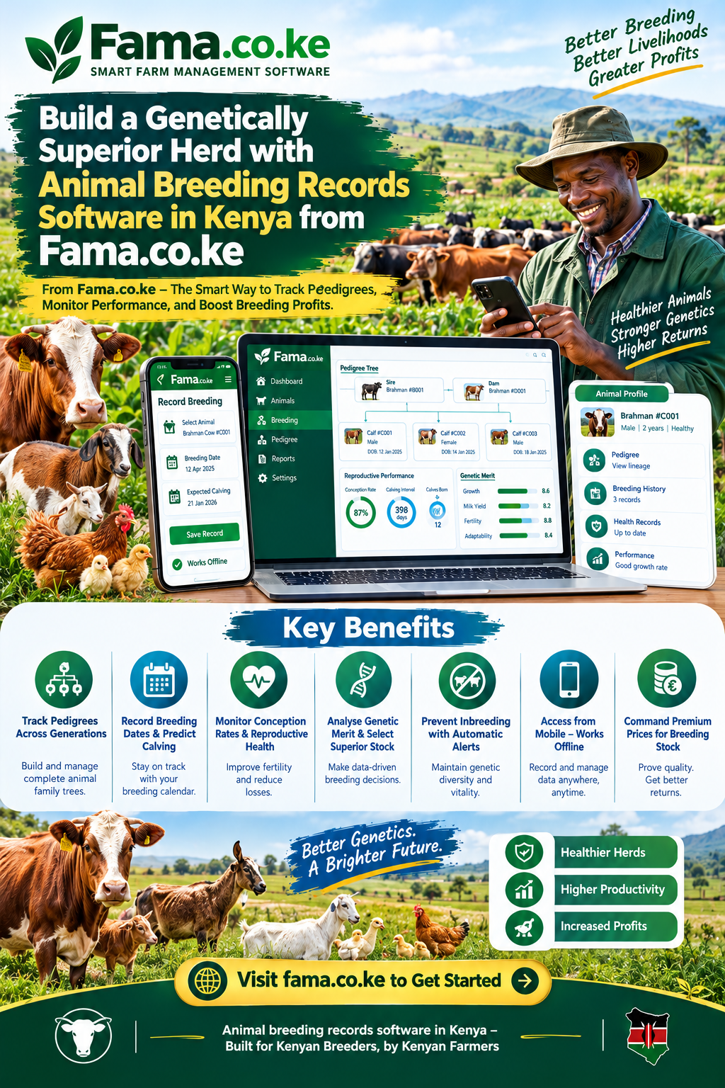 Animal breeding records software in Kenya