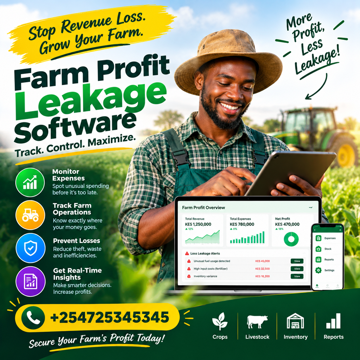 farm profit leakage software